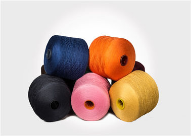 Dyed 100% Ring Spun Polyester Yarn Recycled Eco Friendly Low Shrinkage